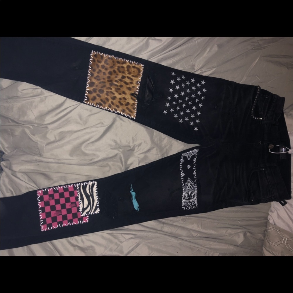 Amiri jeans art patch